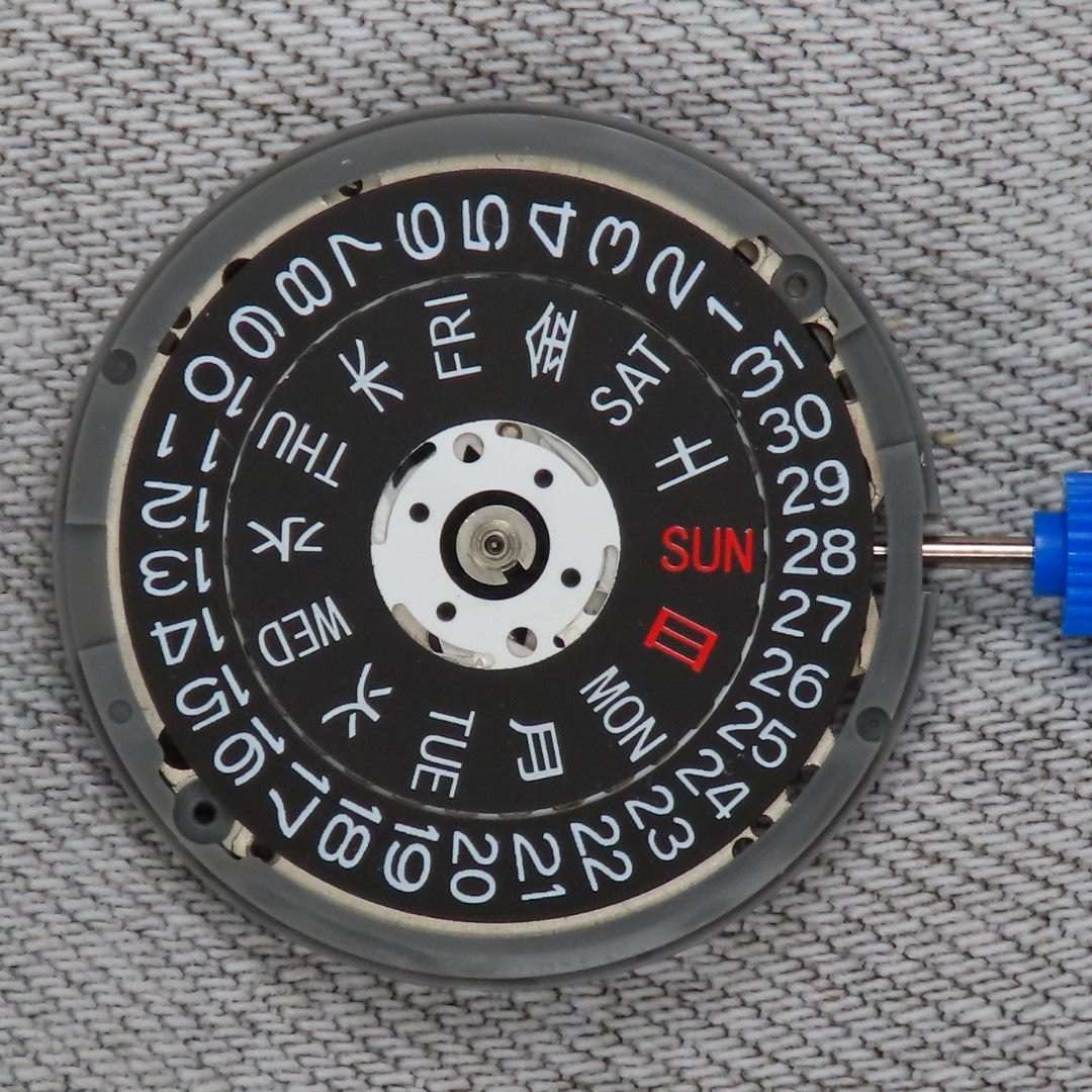 TMI NH36  Automatic Movement  with Black Day/ date wheel  No Lume