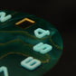 Dial Maker -  Green Pearlescent Resin Dial with Metallic Veining BGW9 Lume