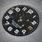 Dial Maker -  Black Forged Carbon Dial with Gold leaf, Metallic Veining BGW9 Lume