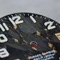 Dial Maker -  Black Forged Carbon Dial with Gold leaf, Metallic Veining BGW9 Lume