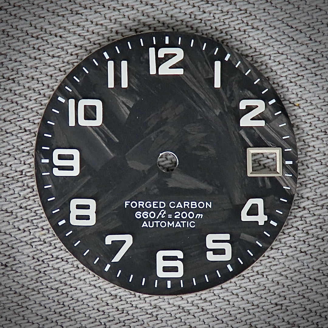 Carbon Fiber Dial & Pearlescent Resin Dial