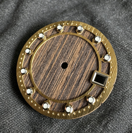 Dial Maker - Natural Wooden Dial for NH35 Movement