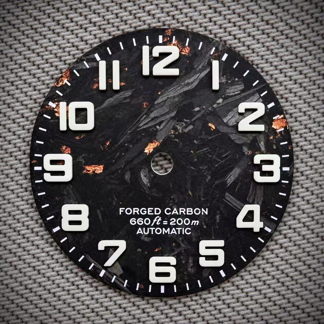 Carbon Fiber Dial & Pearlescent Resin Dial
