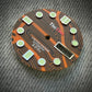 Dial maker - Black / Orang Forged Carbon Fiber Dial