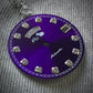 Dial maker -  Purple sunburst dial with white Gemstone /  Full  BGW9 lume day / date wheel For Seiko NH36 Movement