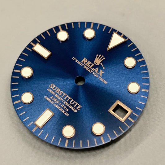 Dial Maker - Sunburst Blue with Rose Gold Relax Dial