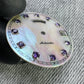 Dial maker - White MOP dial with purple Gemstone /  Full  BGW9 lume day / date wheel For Seiko NH36 Movement