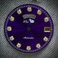 Dial maker -  Purple sunburst dial with white Gemstone /  Full  BGW9 lume day / date wheel For Seiko NH36 Movement