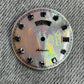 Dial maker - White MOP dial with purple Gemstone /  Full  BGW9 lume day / date wheel For Seiko NH36 Movement