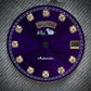 Dial maker -  Purple sunburst dial with white Gemstone /  Full  BGW9 lume day / date wheel For Seiko NH36 Movement