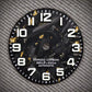 Dial Maker -  Black Forged Carbon Dial with Gold leaf, Metallic Veining BGW9 Lume