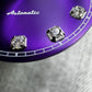 Dial maker -  Purple  Sunburst dial with white Gemstone