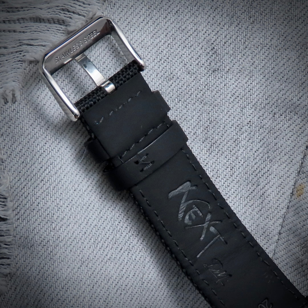 Dial Maker - DM05 Damascus Carbon Watch Orange /Black  -Skeleton movement