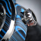 Dial Maker - DM05 Damascus Carbon Watch Blue/Black-Japan Made Movement NH35