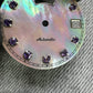 Dial maker - White MOP dial with purple Gemstone /  Full  BGW9 lume day / date wheel For Seiko NH36 Movement