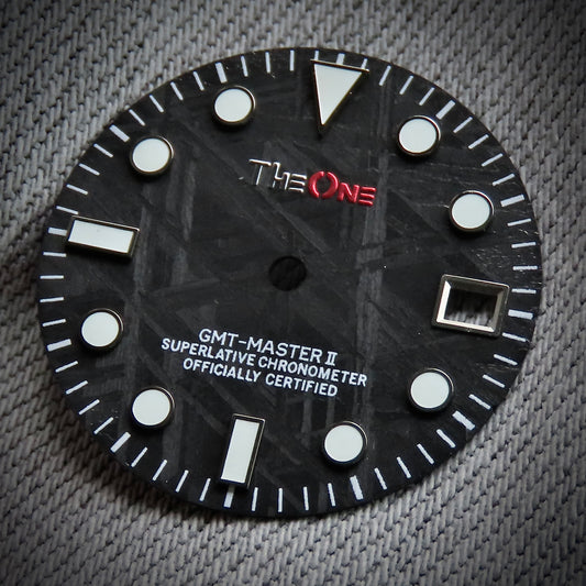 Dial maker - Black Meteorite Dial for Seiko GMT NH34 Movement