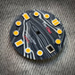 Dial maker - Black / white Forged Carbon Fiber Dial
