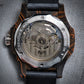 Dial Maker - DM05 Damascus Carbon Watch Orange /Black  -Skeleton movement