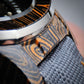Dial Maker - DM05 Damascus Carbon Watch Orange /Black-Japan Made Movement NH35