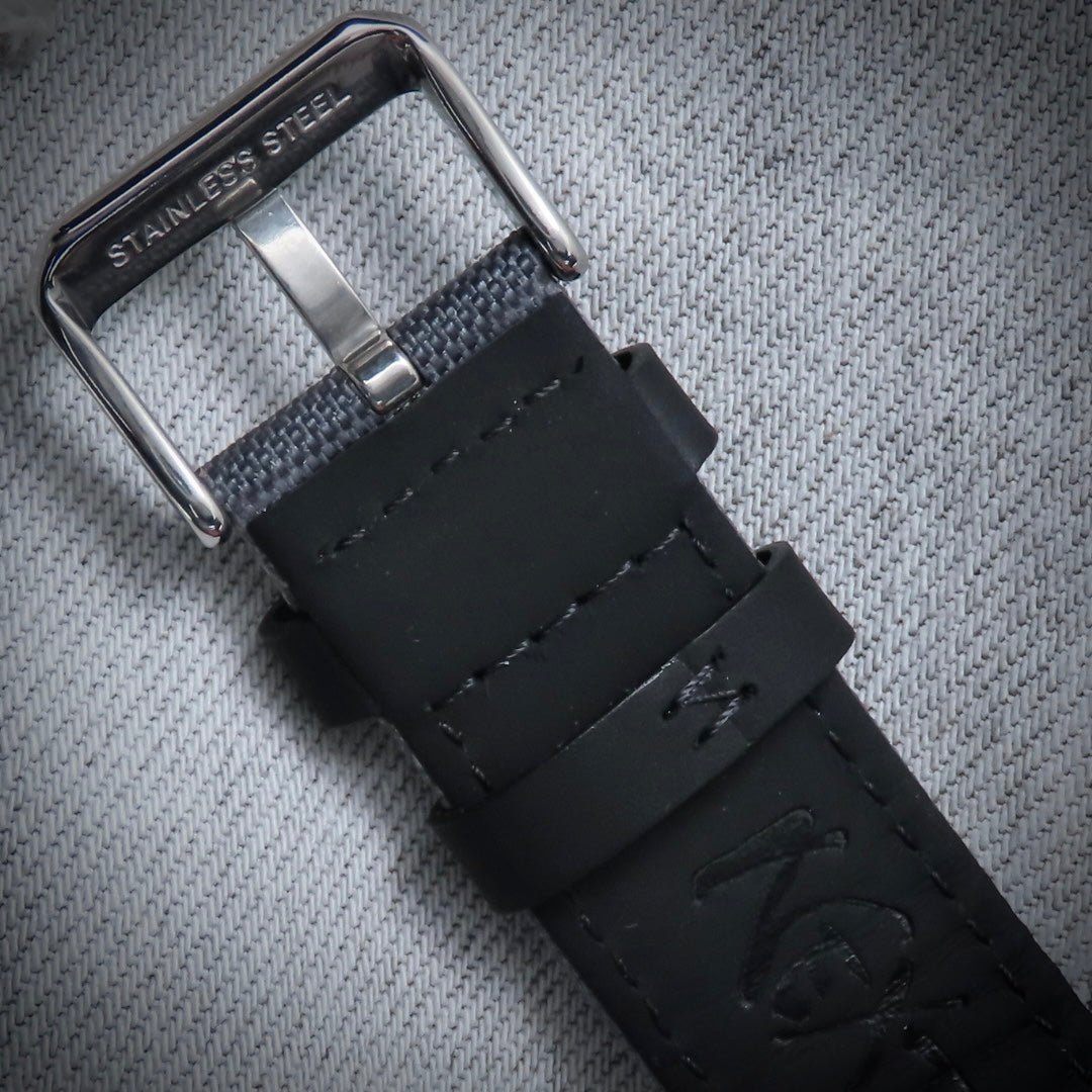 Dial Maker - DM05 Damascus Carbon Watch Orange /Black  -Skeleton movement