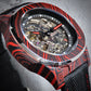 Dial Maker - DM05 Damascus Carbon Watch Red/Black -Skeleton movement