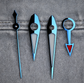 Dial Maker - High Quality BGW9 Lume Hands for NH34 GMT  ( Metallic Blue)