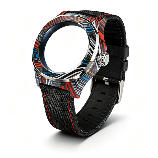 Dial Maker - DM05 Damascus Carbon Case Set, Rainbow colors