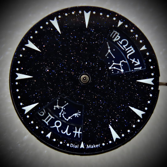 Dial maker - Blue gold Stone dial With day/ date wheel