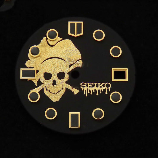 Dial maker - Matt Black Dial With Gold Leaf