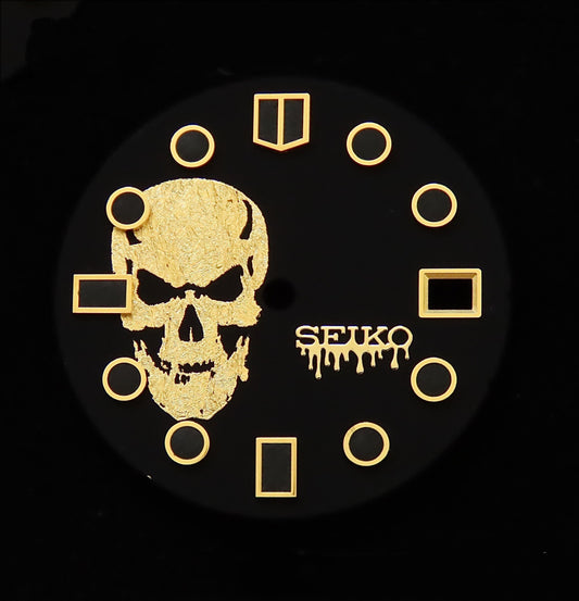 Dial maker - Matt Black Dial With Gold Leaf