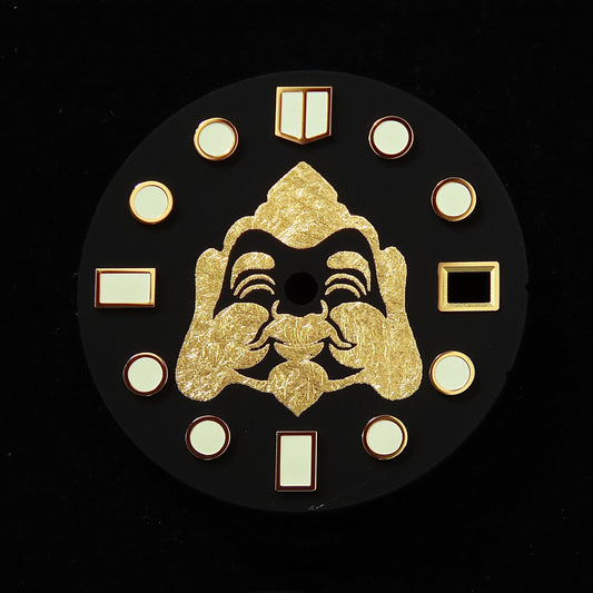 Dial maker - Matt Black Dial With Gold Leaf