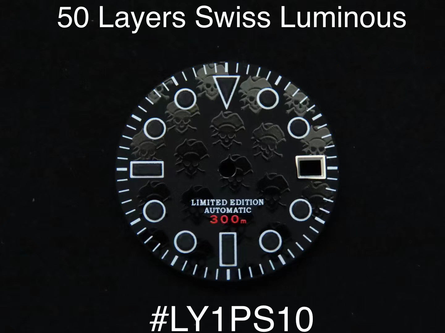 Comically Large Dial Dial maker - 50 layers lume dial - Pirate dial – dial maker shop