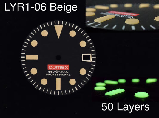 Dial maker - 50 layers lume dial - Comex dial