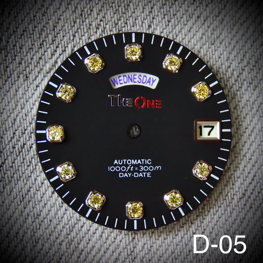 Dial maker - Yellow Gemstone Dial For Seiko NH36 Movement