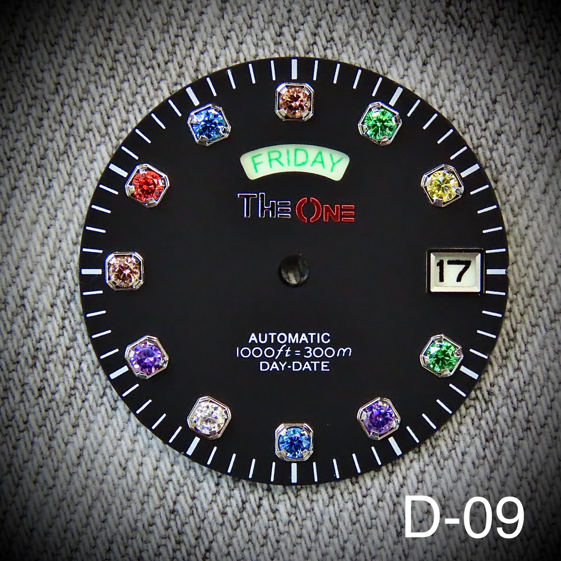 Custom Watch Dial Maker Dial Maker Colorful Gemstone Dial For