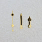 Dial Maker - Gold/Black Lume Mercedes Hands for Seiko Mods