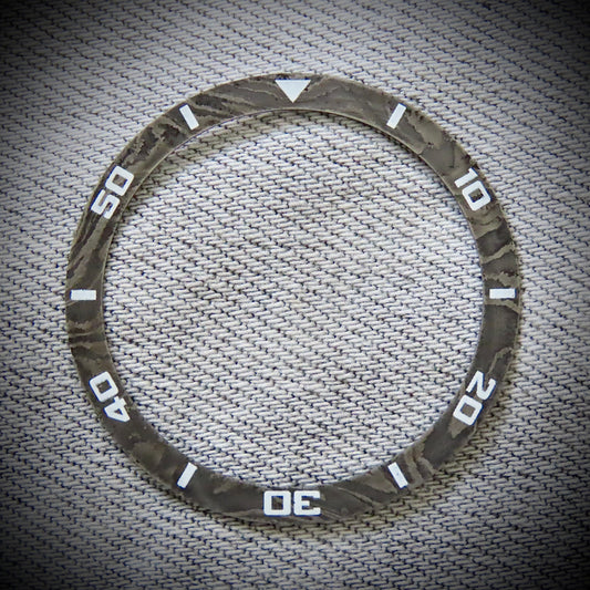 Dial Maker - Flat Damascus Bezel Insert for Seiko SKX007/SRPD