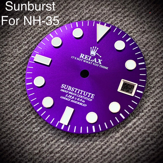 Dial Maker - Sunburst Purple Relax Dial
