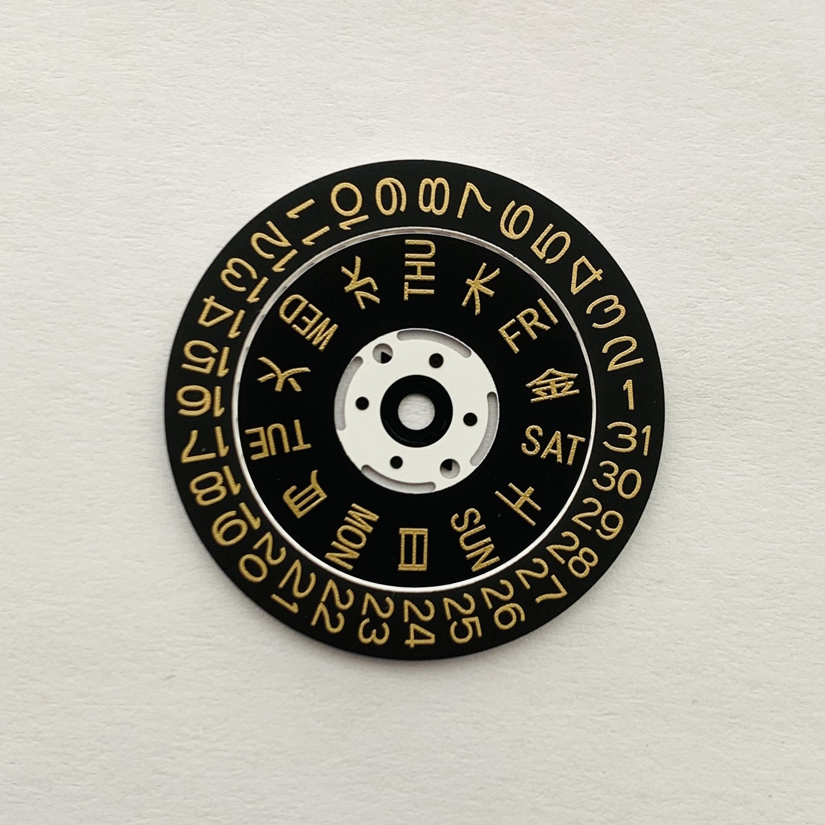 Disk Dial Seiko mod parts watches Inserts Hands Dials NH35/36A Day/ Date Disc ...