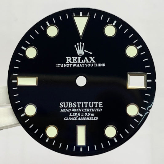 Dial Maker - Black Enamel Relax Dial