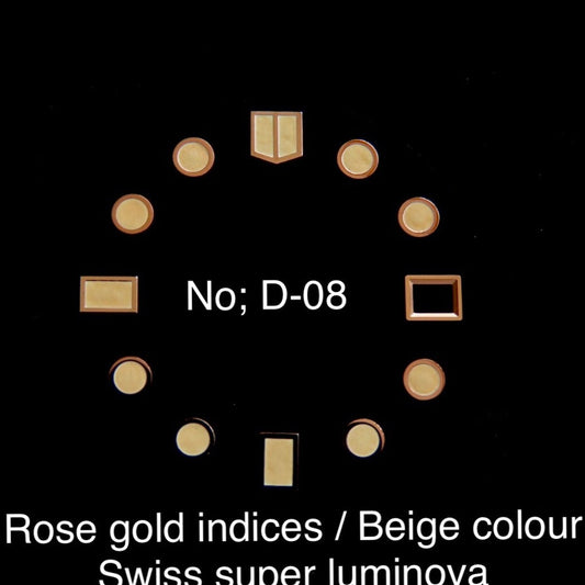 Dial maker - Rose Gold Indices with Beige Swiss super Luminova