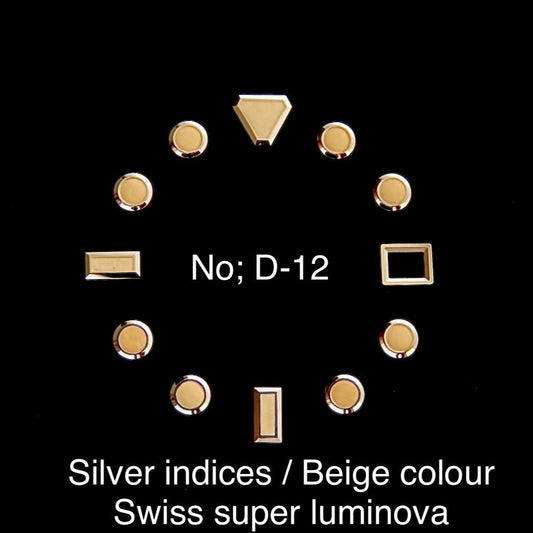 Dial maker - Silver Indices with Beige Swiss super Luminova