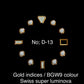 Dial maker - Gold Indices with BGW9 Swiss super Luminova