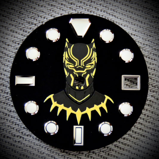 Dial maker - Matt black panther dial  Yellow Lume