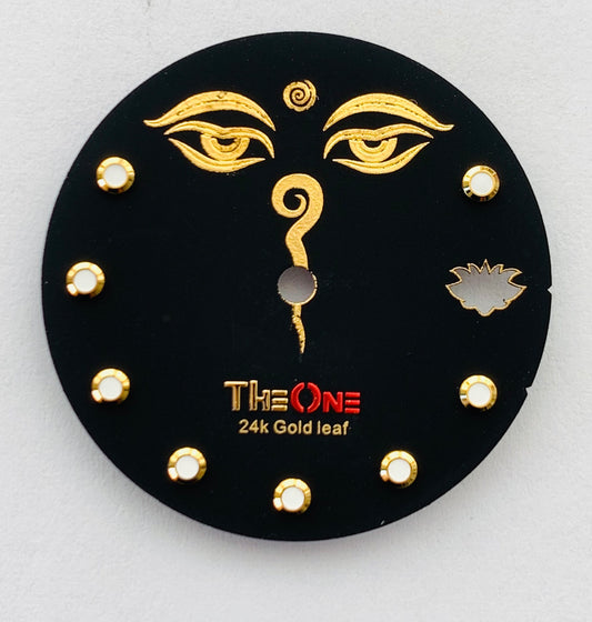 Dial maker - Matt Black Dial With Gold Leaf