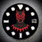 Dial maker - Matt black panther dial  Red Lume