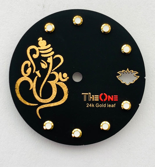 Dial maker - Matt Black Dial With Gold Leaf