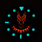 Dial maker - Matt black panther dial  Red Lume