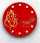 Dial maker - Matt Red Dial With Gold Leaf